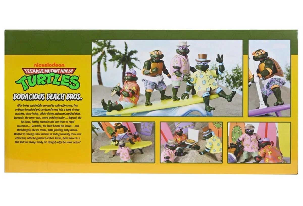 NECA - TMNT(Cartoon) - Bodacious Beach Bros. Turtles 7” Scale Action Figure 4-Pack (2025 Con Exclusive) with Eastman Studios Bonus Goodies - Image 5