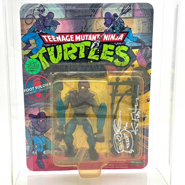 1988 Playmates TMNT, Foot Soldier 10 Back, On An Unpunched Card