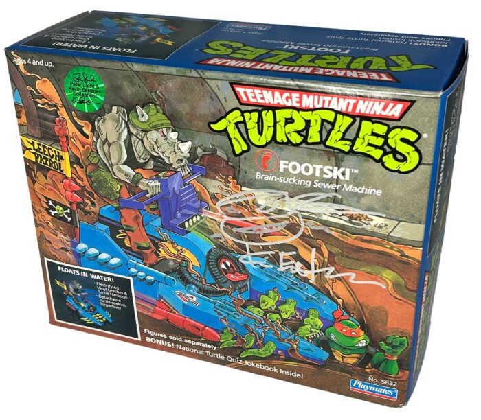 1989 Footski (Factory Sealed) with Eastman and Laird COA AND Signed with Remarque by Kevin Eastman