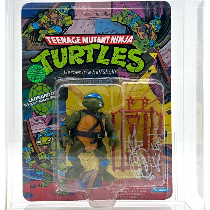 1988 Playmates TMNT Leonardo 10 Back, On An Unpunched Card