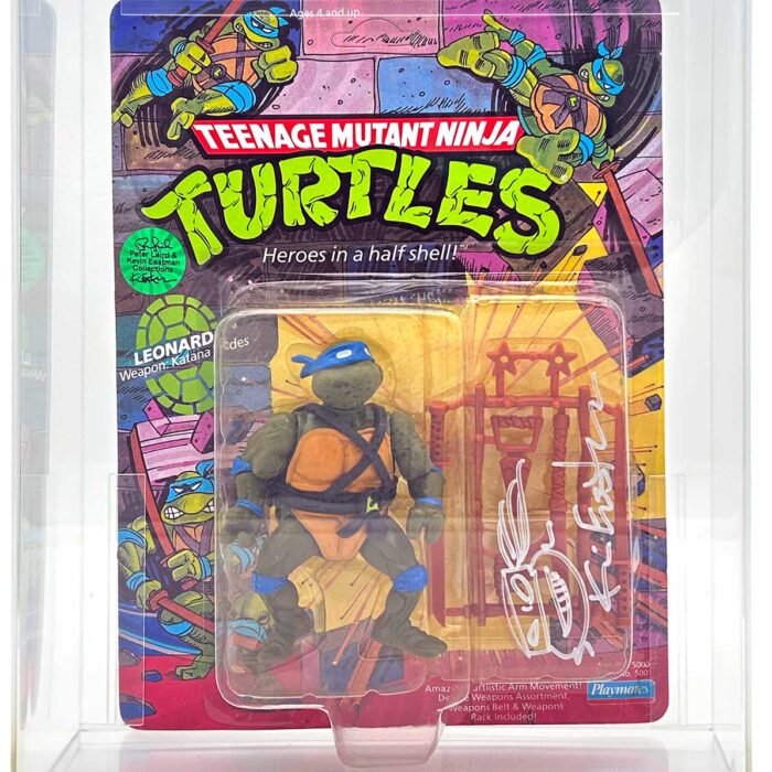 1988 Playmates TMNT Leonardo 10 Back, On An Unpunched Card