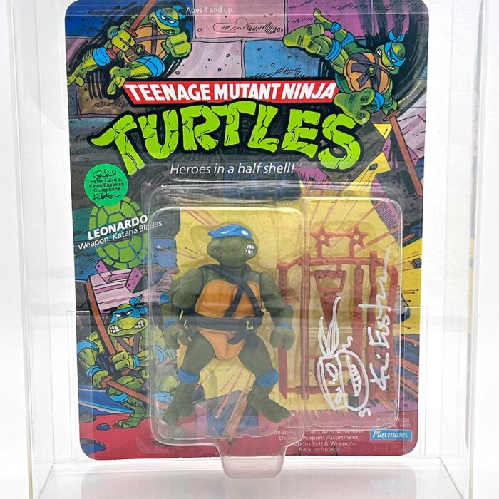 1988 Playmates TMNT Leonardo 10 Back, Mint On An Unpunched Card