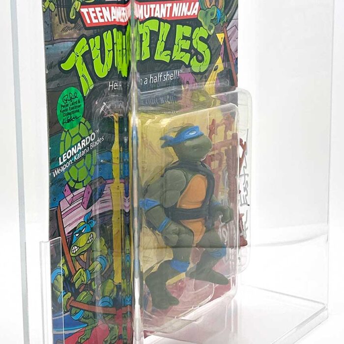 1988 Playmates TMNT Leonardo 10 Back, Mint On An Unpunched Card