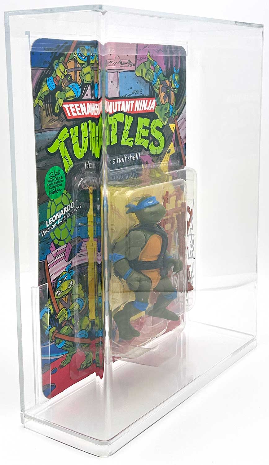 1988 Playmates TMNT Leonardo 10 Back, Mint On An Unpunched Card - Image 2