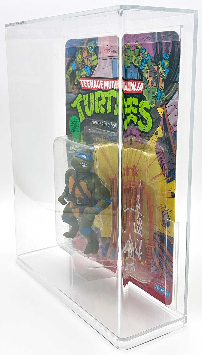 1988 Playmates TMNT Leonardo 10 Back, Mint On An Unpunched Card - Image 3