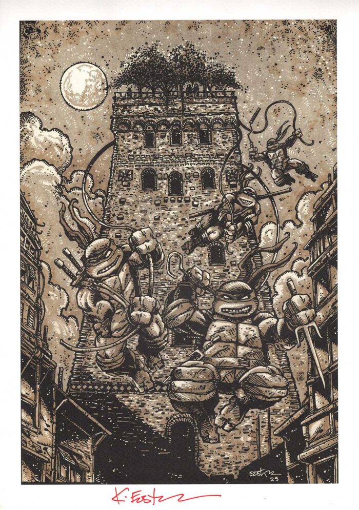 Stunning 2025  TMNT Lucca Exclusive Print SIGNED – Just $75