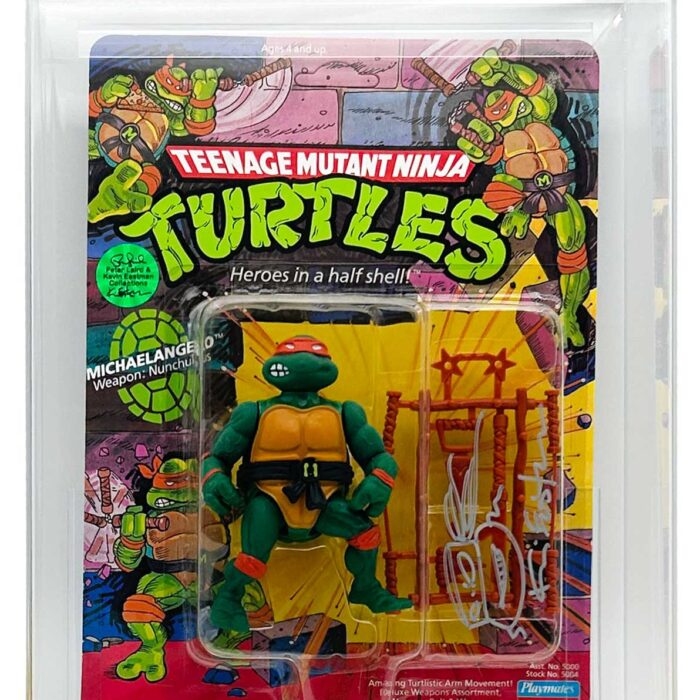 1988 Playmates TMNT Michaelangelo 10 Back, On An Unpunched Card