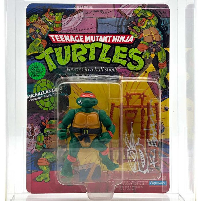 1988 Playmates TMNT Michaelangelo 10 Back, On An Unpunched Card