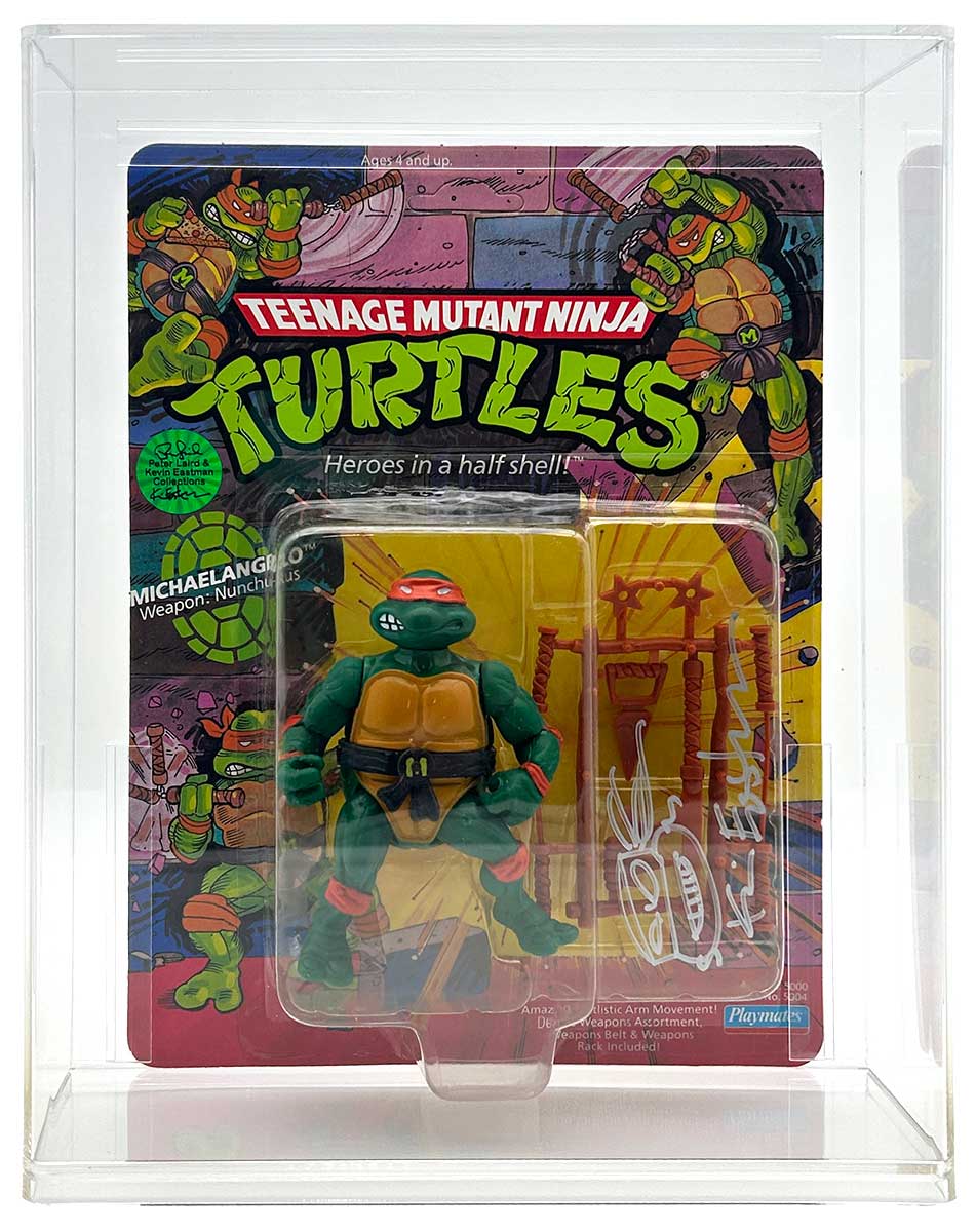 1988 Playmates TMNT Michaelangelo 10 Back, On An Unpunched Card