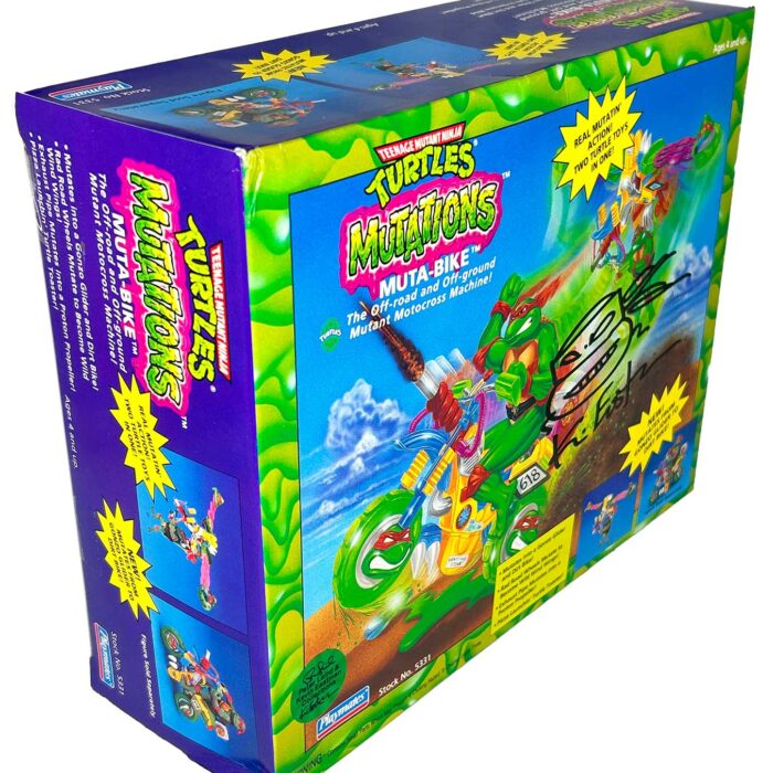 1992 Mutations Muta-Bike (Factory Sealed) with Eastman and Laird COA AND Signed with Remarque by Kevin Eastman