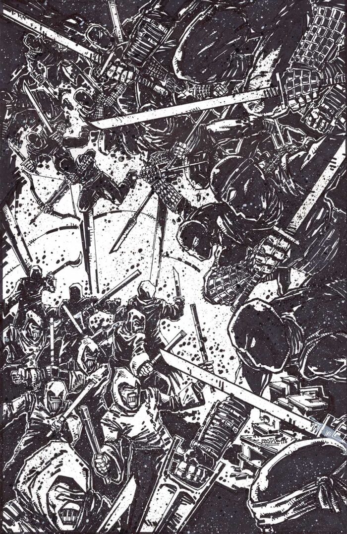 TMNT Issue 63, October 2016  Kevin Eastman Original Art Cover