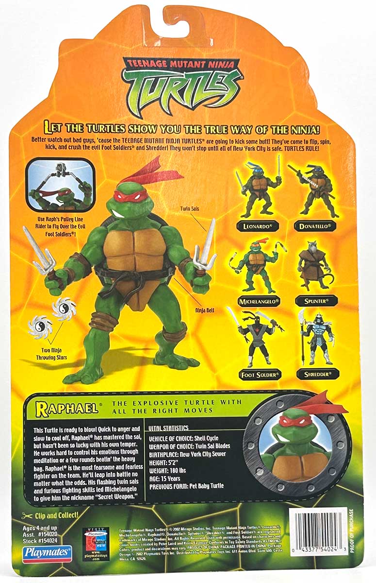 2002 Playmates TMNT Raphael - Image 2