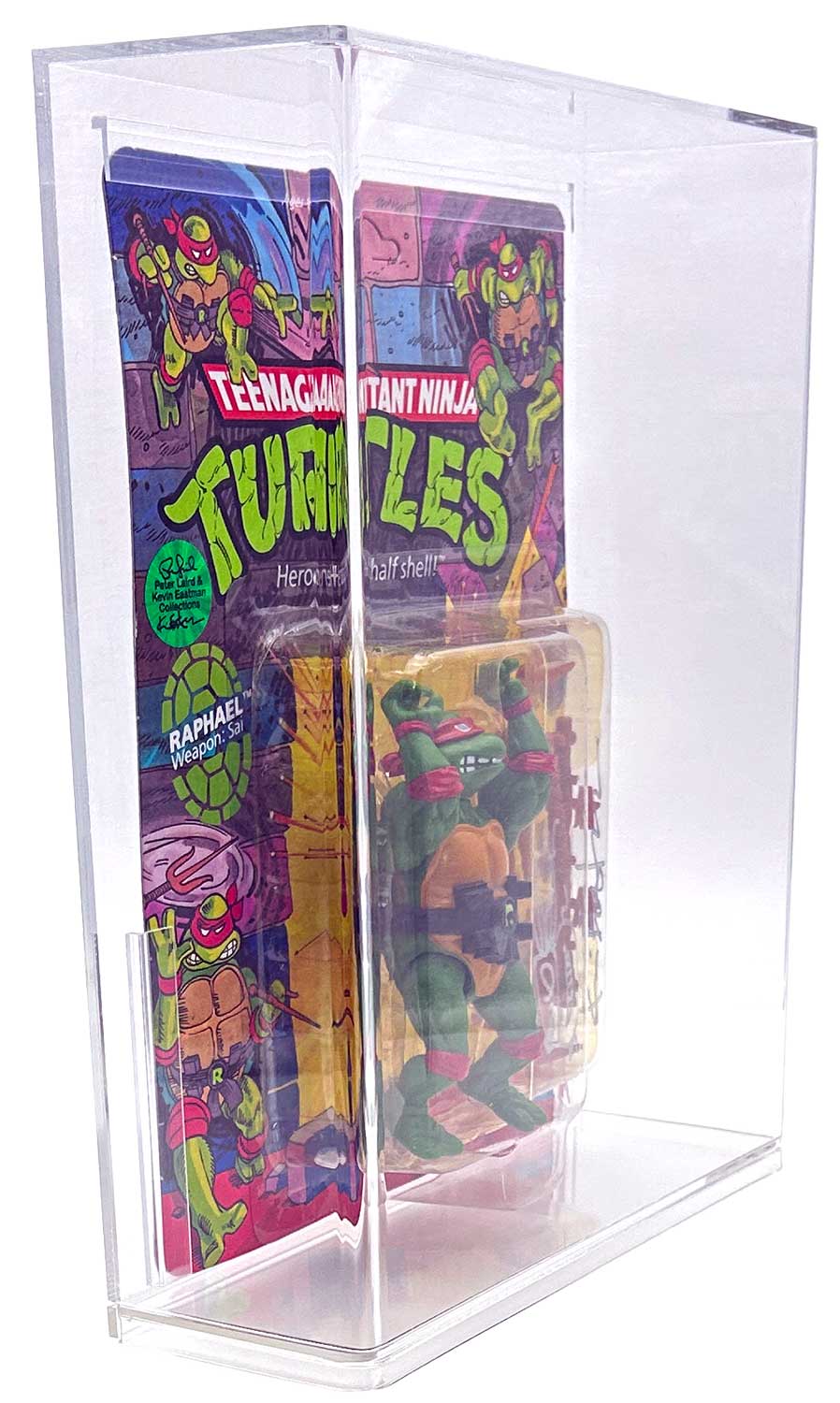 1988 Playmates TMNT Raphael 10 Back, On An Unpunched Card - Image 3