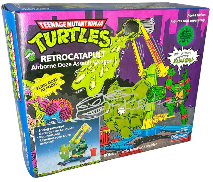 1989 Retrocatapult (Factory Sealed) with Eastman and Laird COA AND Signed with Remarque by Kevin Eastman