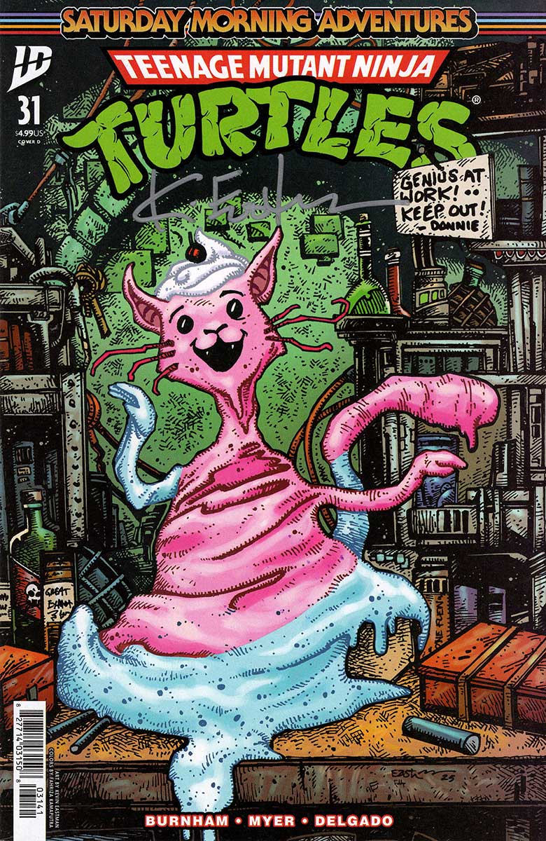 TMNT Saturday Morning Adventures 31 Kevin Eastman Original Art Cover - Image 4