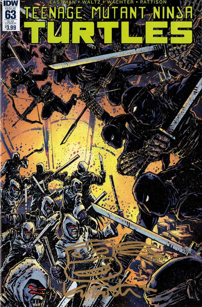 TMNT Issue 63, October 2016  Kevin Eastman Original Art Cover