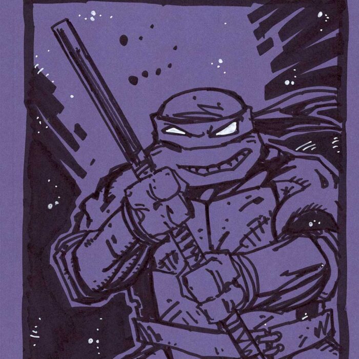 Issue 100 Blank Variant Original Art Donatello Sketch Signed 2025