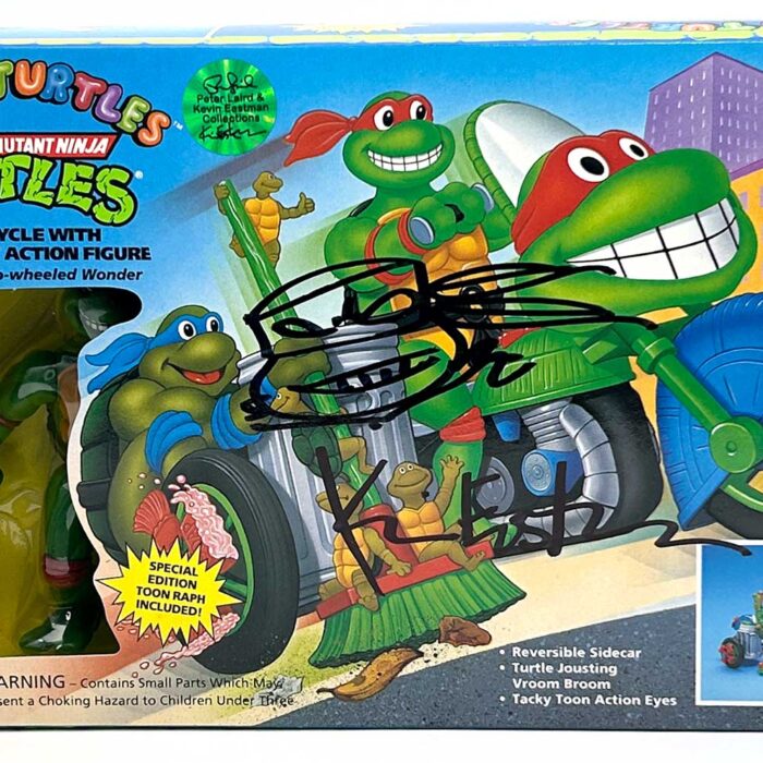 1992 Toon Cycle with Toon Raph (Factory Sealed) with Eastman and Laird Hologram COA AND Signed with Remarque by Kevin Eastman