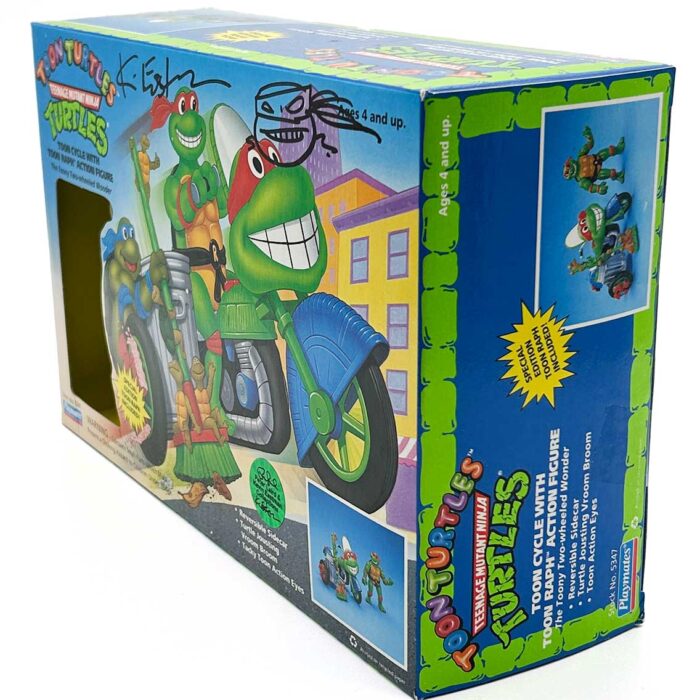 1992 Toon Cycle with Toon Raph (Factory Sealed) with Eastman and Laird COA AND Signed with Remarque by Kevin Eastman