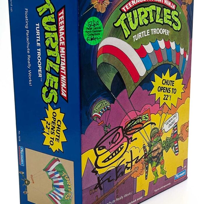 1988 Turtle Trooper (Factory Sealed) with Eastman and Laird COA AND Signed with Remarque by Kevin Eastman