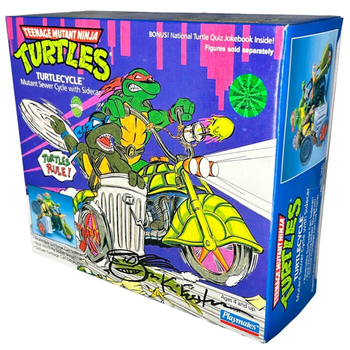 1989 Turtlecycle (Factory Sealed) with Eastman and Laird COA AND Signed with Remarque by Kevin Eastman
