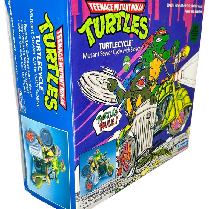 1989 Turtlecycle (Factory Sealed) with Eastman and Laird COA AND Signed with Remarque by Kevin Eastman