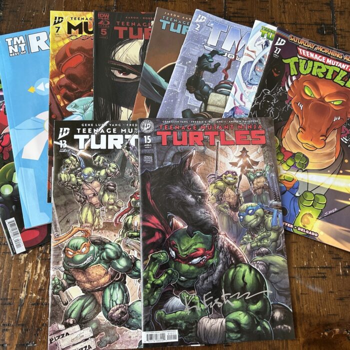 IDW TMNT 10 Book Cowabundle including a Signed by Kevin copy of the 2026 Issue 15