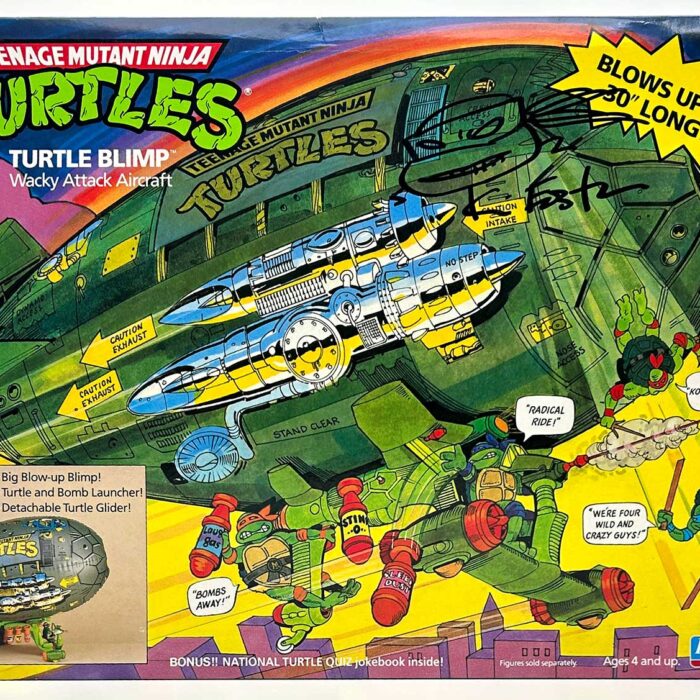 1988 Turtle Blimp (Factory Sealed) with Eastman and Laird COA AND Signed with Remarque by Kevin Eastman
