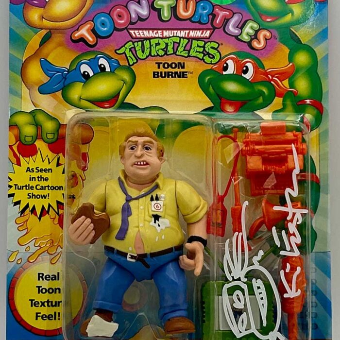 1992 Playmates Toon Burne Signed with Headsketch Remarque and Hologram Label of Provenance