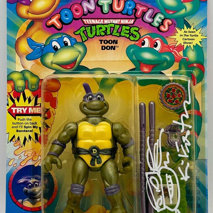 1992 Playmates Toon Don Signed with Headsketch Remarque and Hologram Label of Provenance