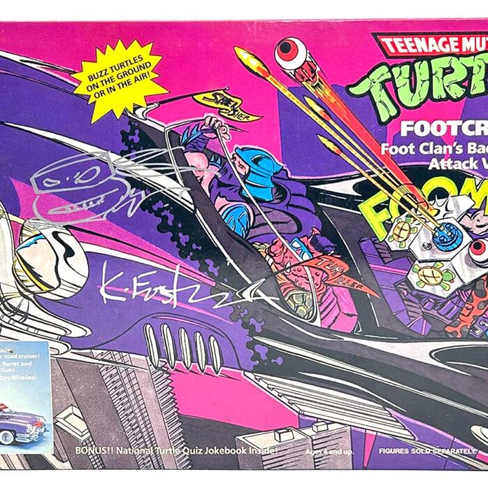 1989 Footcruiser (Factory Sealed) with Eastman and Laird Hologram COA AND Signed with Remarque by Kevin Eastman