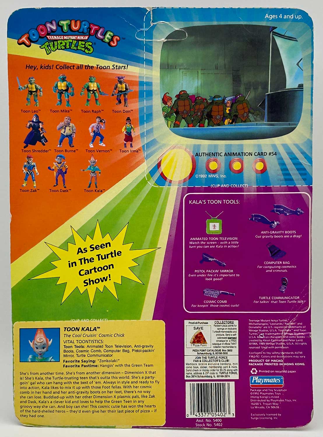 1992 Playmates Toon Dask Signed with Headsketch Remarque and Hologram Label of Provenance - Image 2