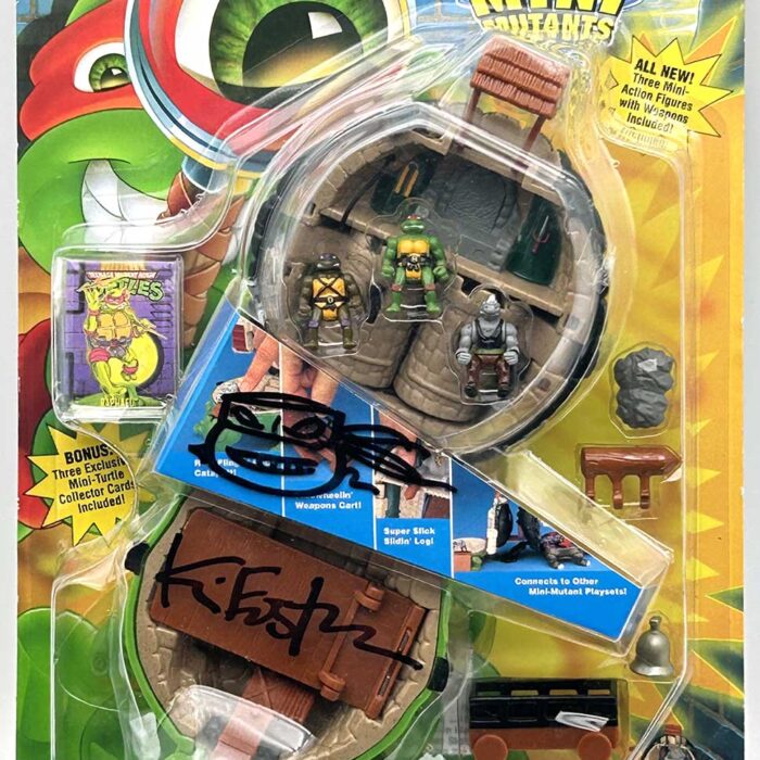 1994 Mini-Mutant Raphael Castle Playset (Factory Sealed) with Eastman and Laird COA Label – With Signature and Remarque