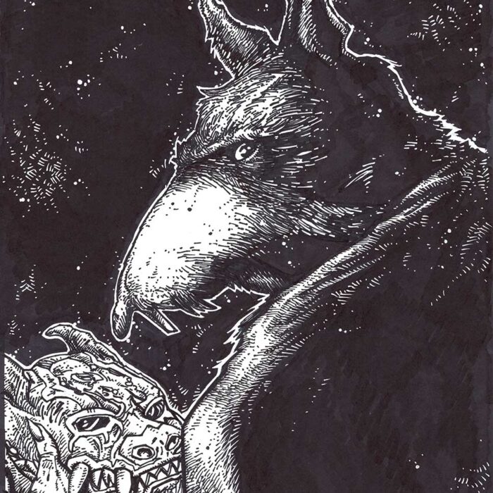 Stunning 2025 Original Cover Art –  TMNT VI Issue 15 Kevin Eastman Cover featuring a Haunting SPLINTER image