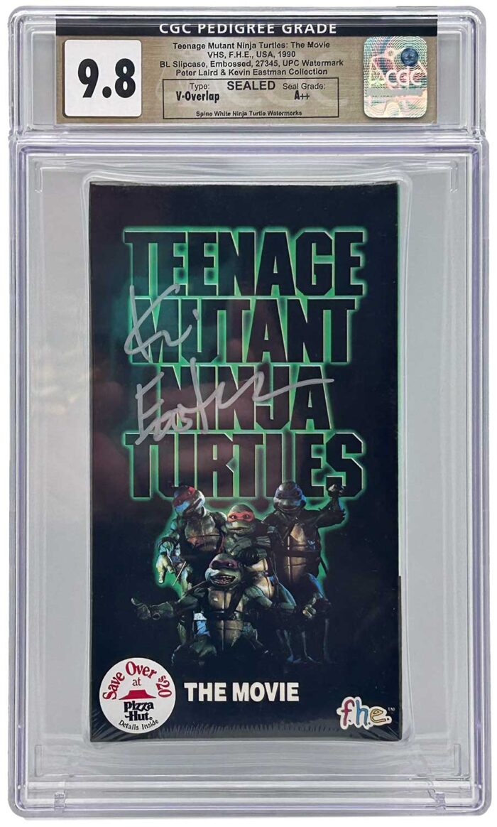 TMNT  The Movie VHS 1990 CGC Pedigree Collection Grade 9.8 Signed
