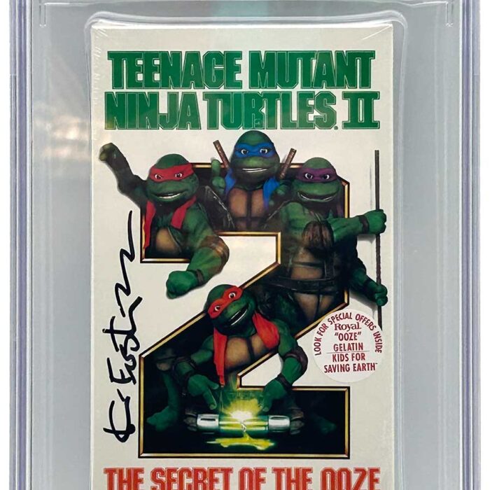 TMNT Movie 2: The Secret of the Ooze  1991 VHS CGC Pedigree Collection Grade 9.8 Signed