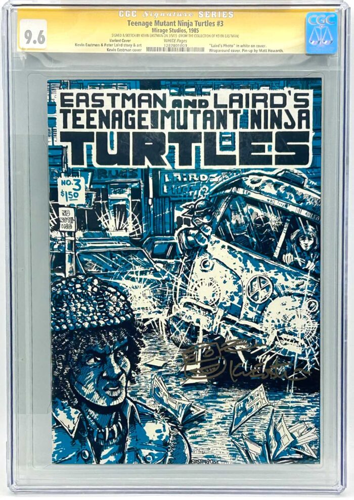 TMNT Book 3 NYCC Variant CGC Signature Series 9.6 Signed with Remarque