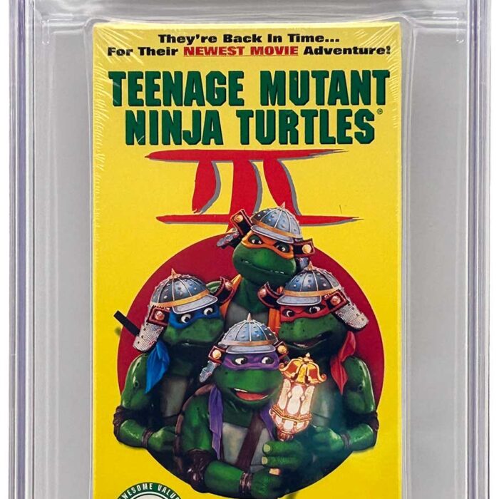 TMNT Movie III VHS CGC Pedigree Collection Grade 9.8 SIGNED