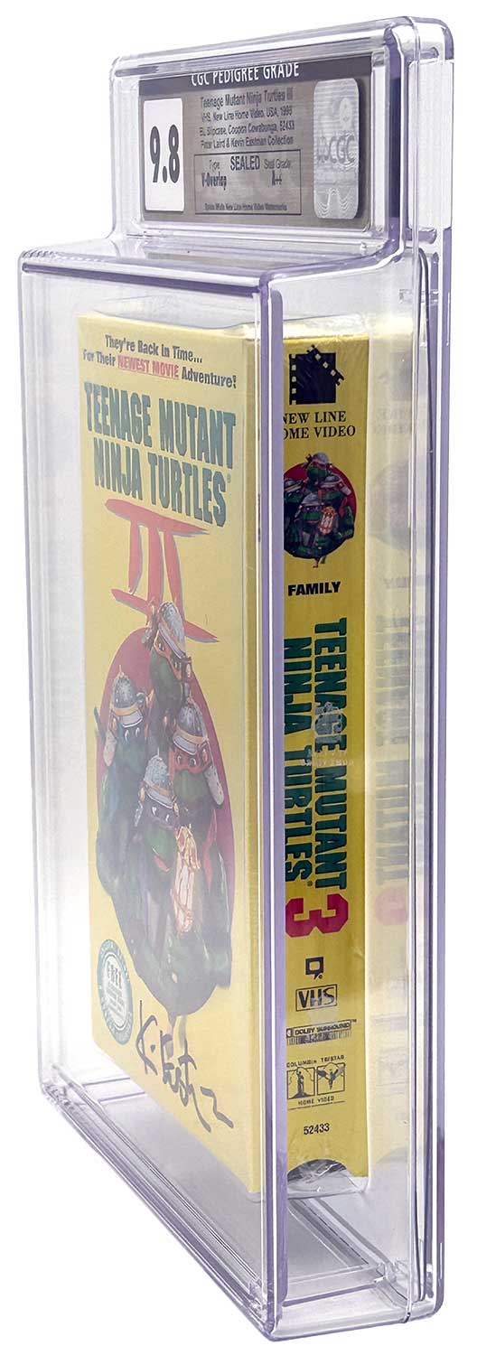TMNT Movie III VHS CGC Pedigree Collection Grade 9.8 SIGNED - Image 4
