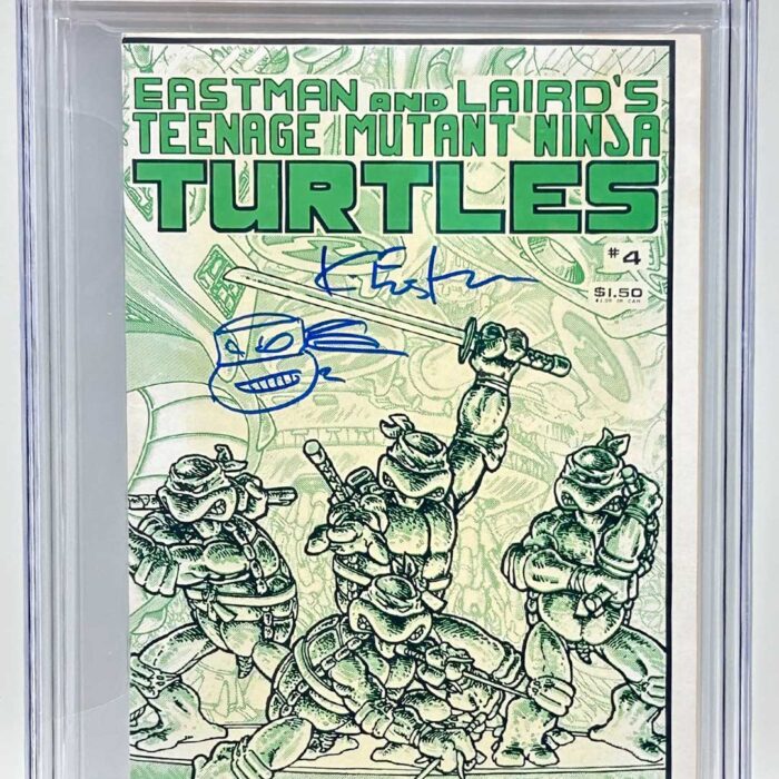 TMNT Book 4 First Printing CGC Signature Series 5.5 Signed with Remarque
