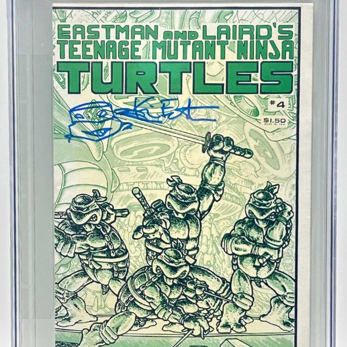 TMNT Book 4 First Printing CGC Signature Series 9.0 Signed with Remarque