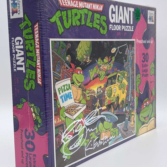 1989 Giant Puzzle (Factory Sealed) with Eastman and Laird Hologram COA AND Signed with Remarque by Kevin Eastman