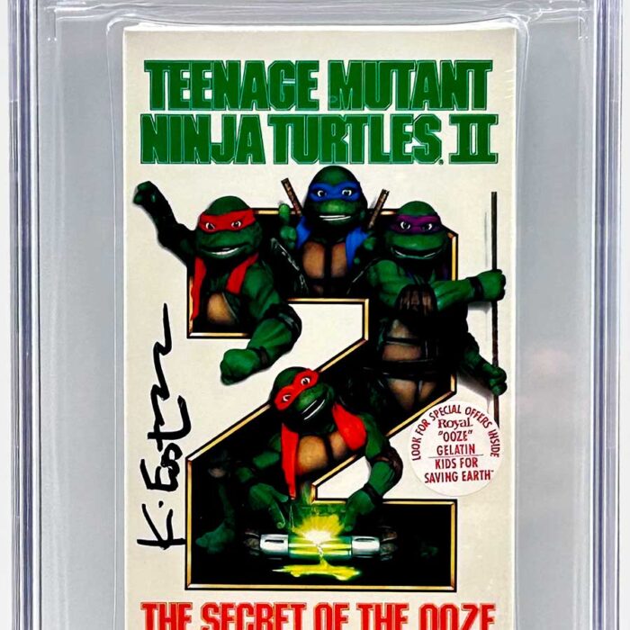 TMNT Movie 2: The Secret of the Ooze  1991 VHS CGC Pedigree Grade 9.8 Signed (Copy)