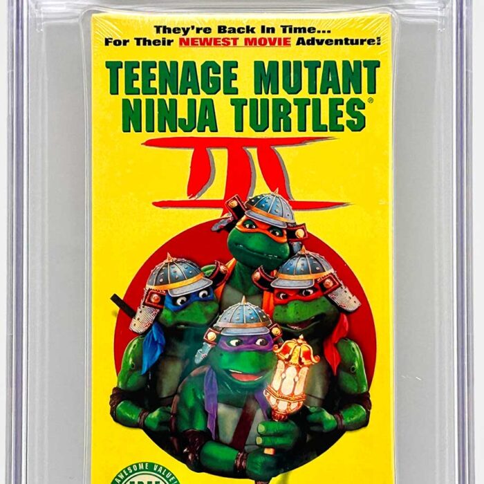 TMNT Movie III VHS CGC Pedigree Grade 9.8 SIGNED