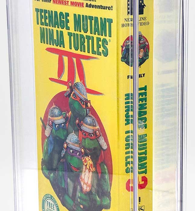 TMNT Movie III VHS CGC Pedigree Grade 9.8 SIGNED