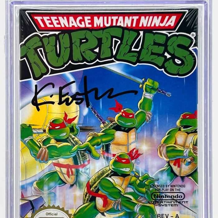 1989 Teenage Mutant Ninja Turtles Nintendo Ultra Game CGC Pedigree Grade 9.9 Signed