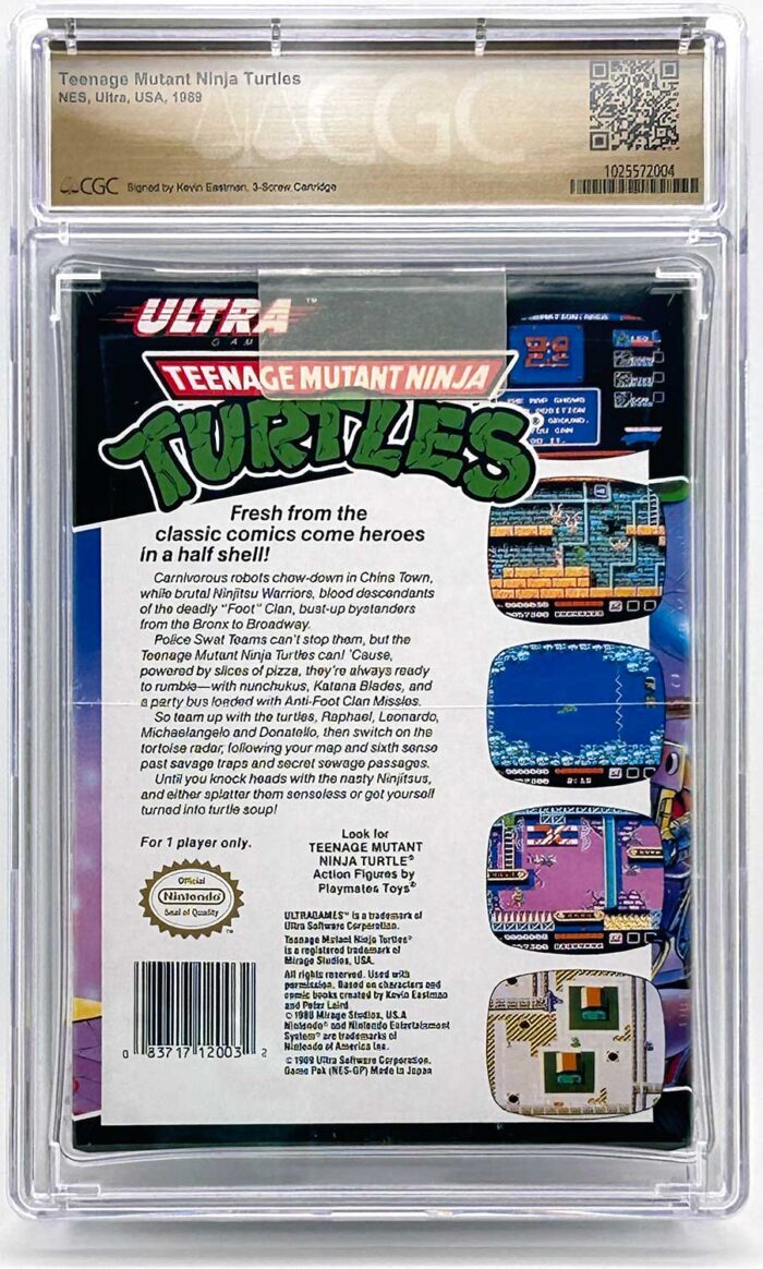1989 Teenage Mutant Ninja Turtles Nintendo Ultra Game