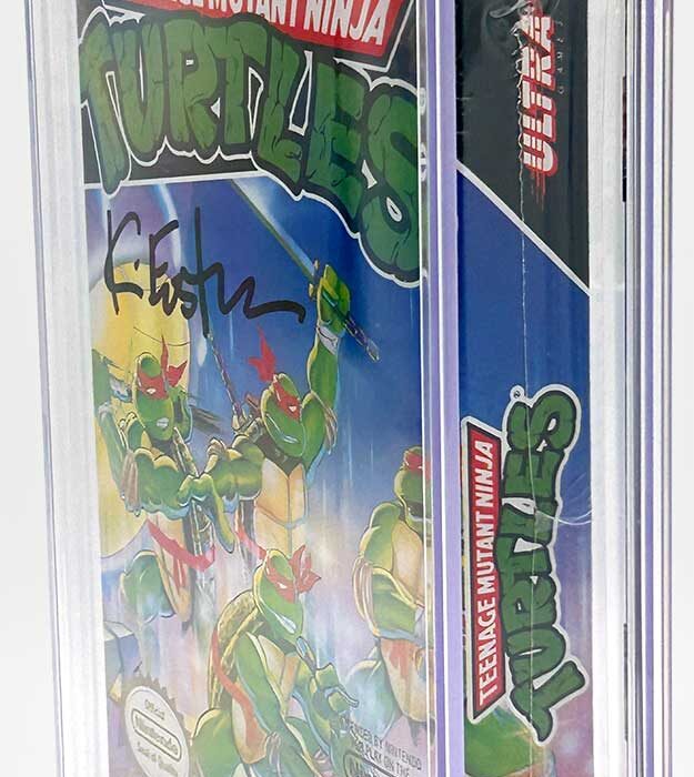 1989 Teenage Mutant Ninja Turtles Nintendo Ultra Game CGC Pedigree Grade 9.9 Signed
