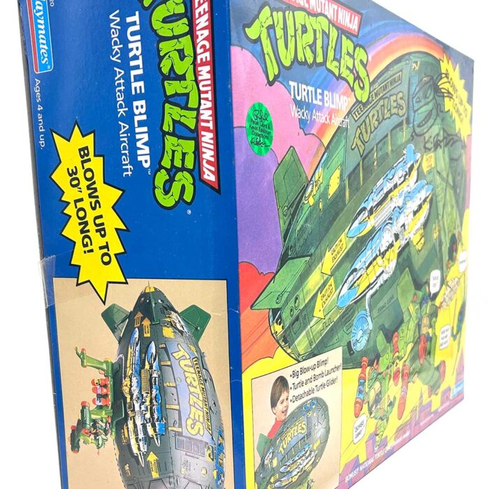 1988 Turtle Blimp (Factory Sealed) with Eastman and Laird Hologram COA AND Signed with Remarque by Kevin Eastman