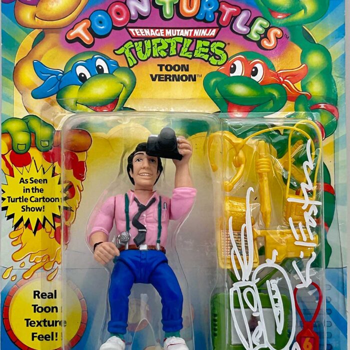 1992 Playmates Toon Vernon Signed with Headsketch Remarque and Hologram Label of Provenance